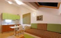 5 person apartment with sea view, balcony, and private facilities (bath and shower)